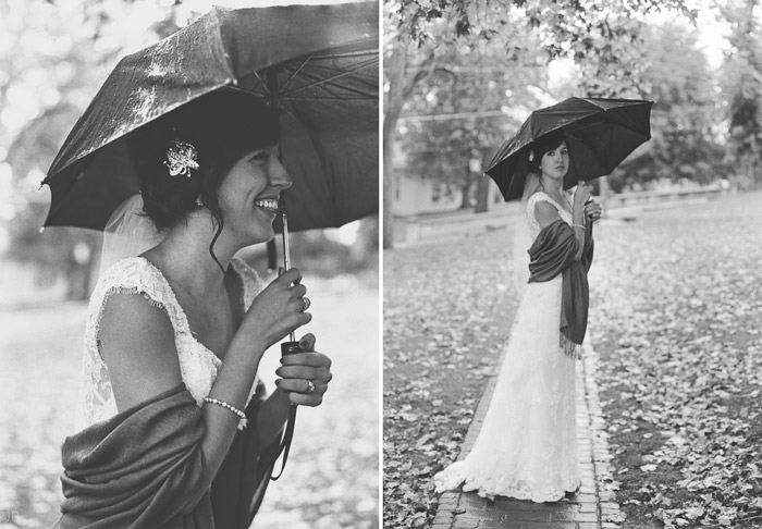 Kelley anniversary photoshoot on rainy autumn fall day with umbrella at Mary Baldwin College on the Terrace