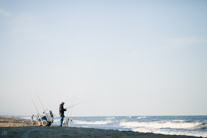 Virginia Beach Wedding on the beach in October at high noon bright day