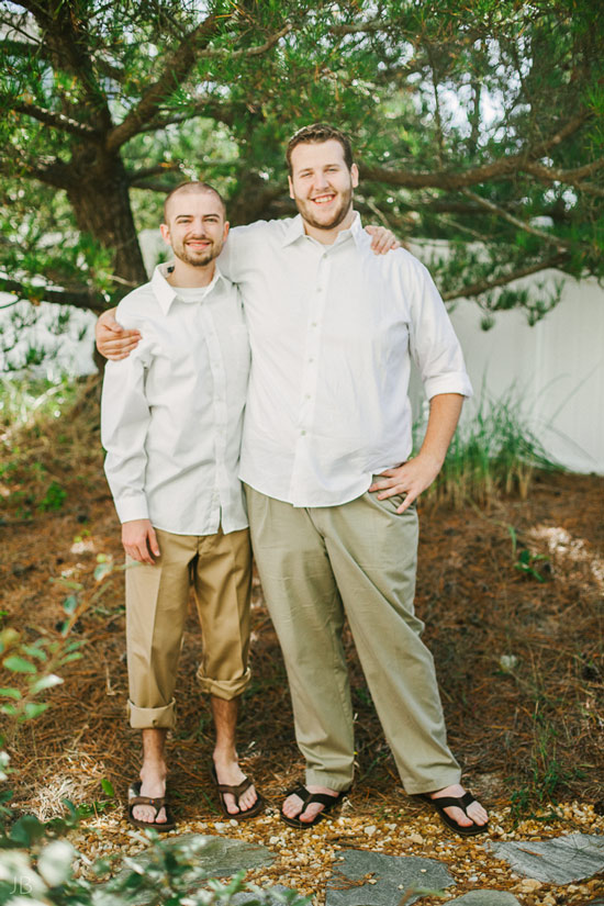 Virginia Beach Wedding on the beach in October at high noon bright day