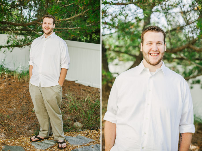 Virginia Beach Wedding on the beach in October at high noon bright day