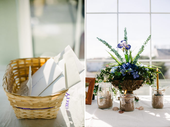 Virginia Beach Wedding on the beach in October at high noon bright day