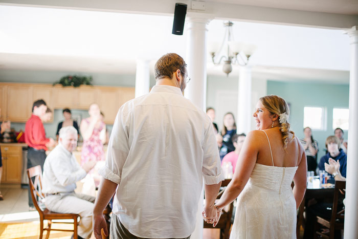 Virginia Beach Wedding on the beach in October at high noon bright day