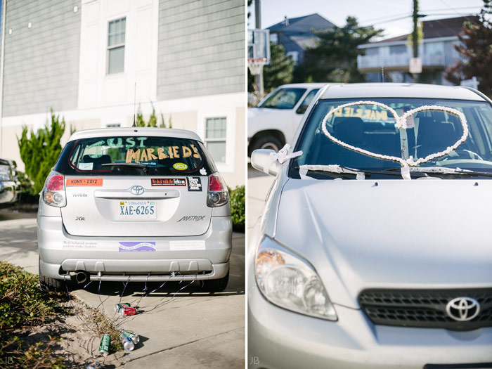 Virginia Beach Wedding on the beach in October at high noon bright day