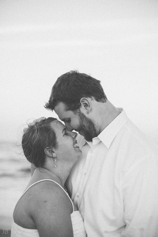 Virginia Beach Wedding on the beach in October at high noon bright day