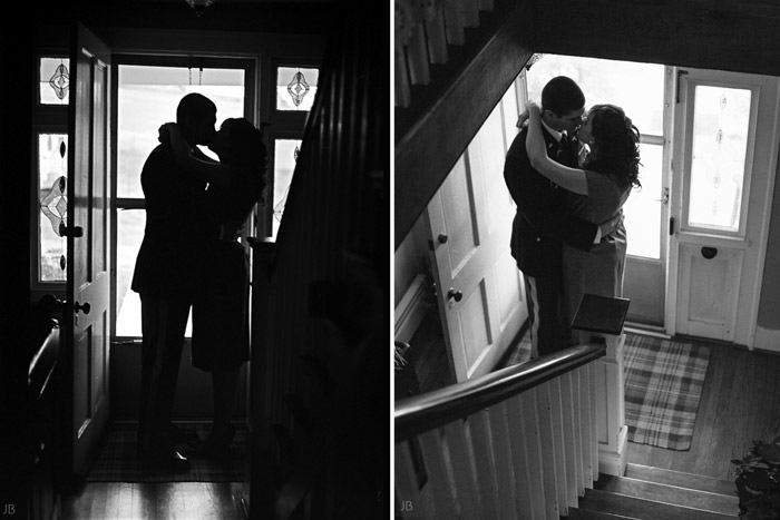 fuji 400h military couple in uniform with letters they wrote to each other 1950s farmhouse engagement photo shoot