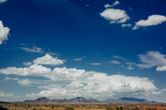 mountains in Arizona from I-10 summer road trip vsco