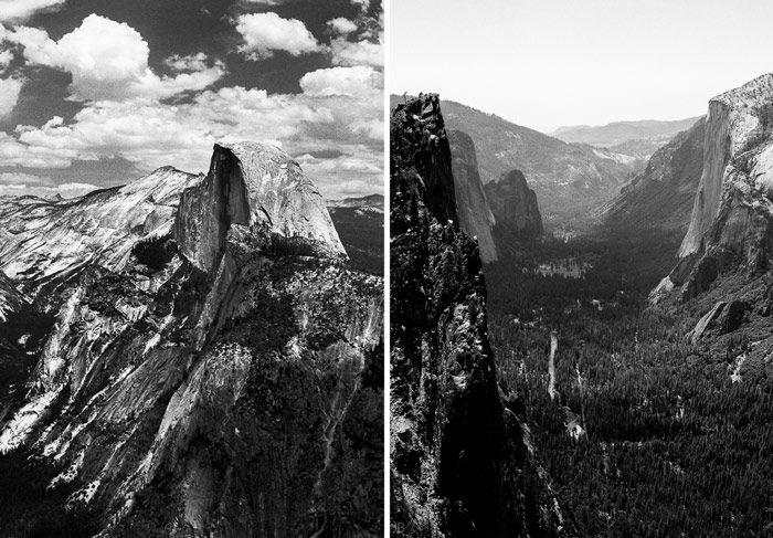 yosemite view of half dome from glacier point tri-x kodak self developed california summer road trip vsco