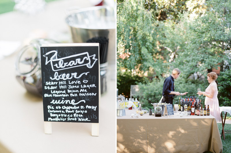 summer garden charlottesville wedding shot on film