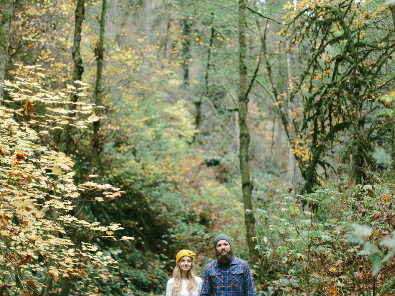 forest park engagement session in portland oregon