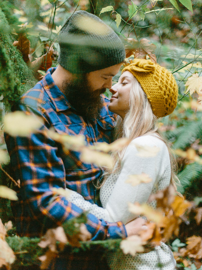 forest park engagement session in portland oregon