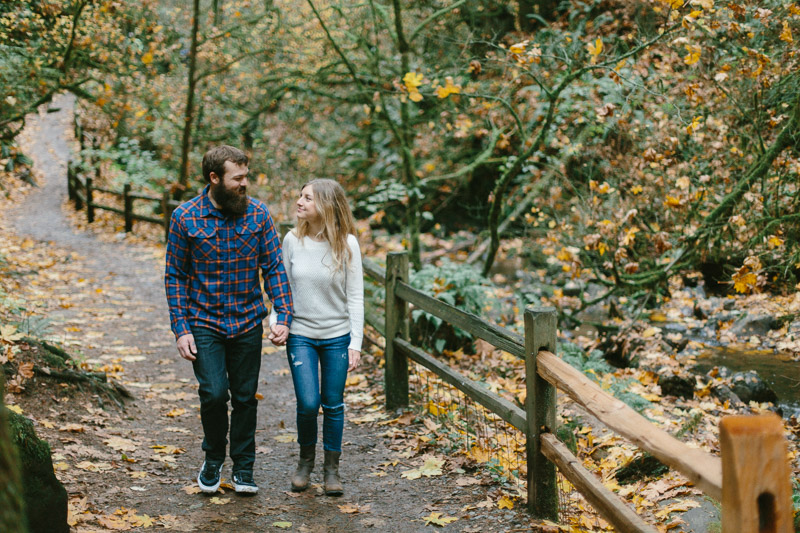 forest park engagement session in portland oregon