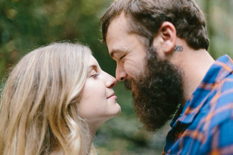 forest park engagement session in portland oregon