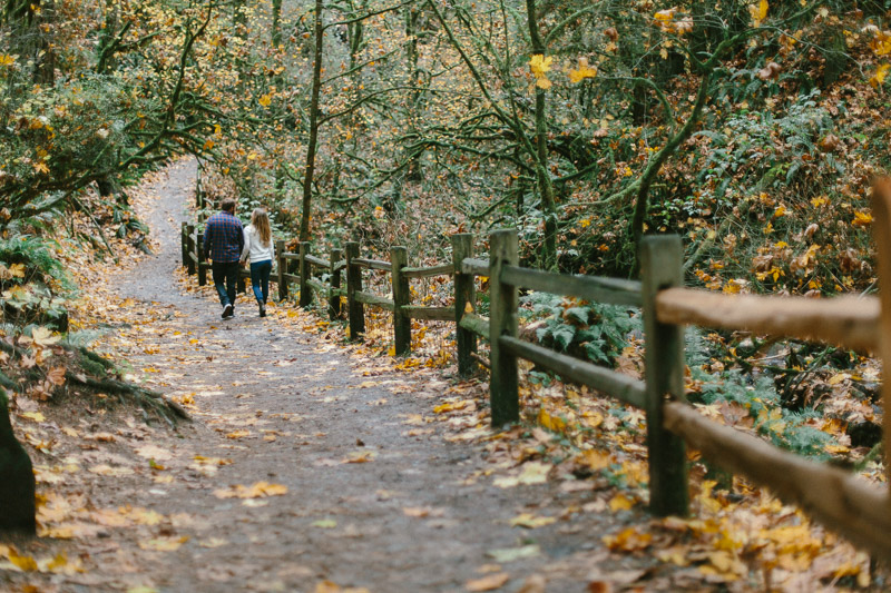 forest park engagement session in portland oregon