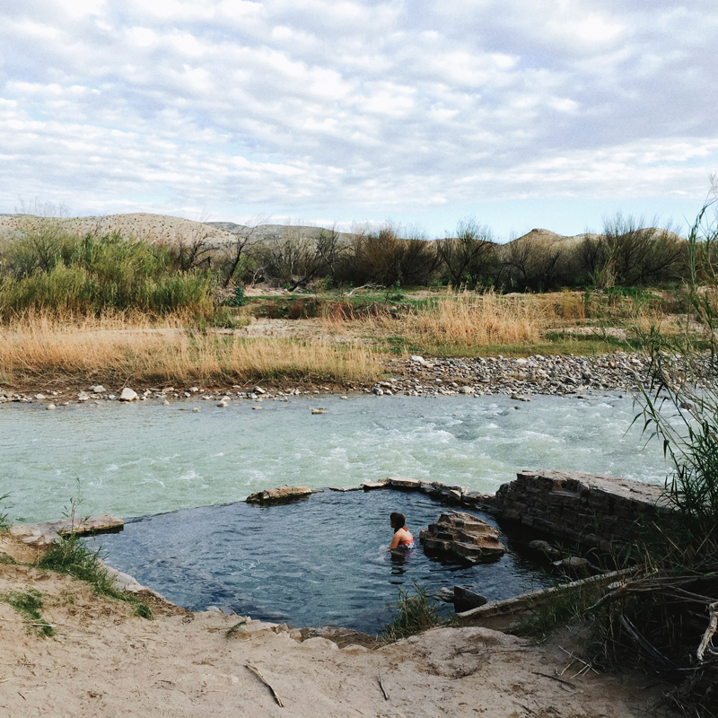 the hot springs in big bend national park texas