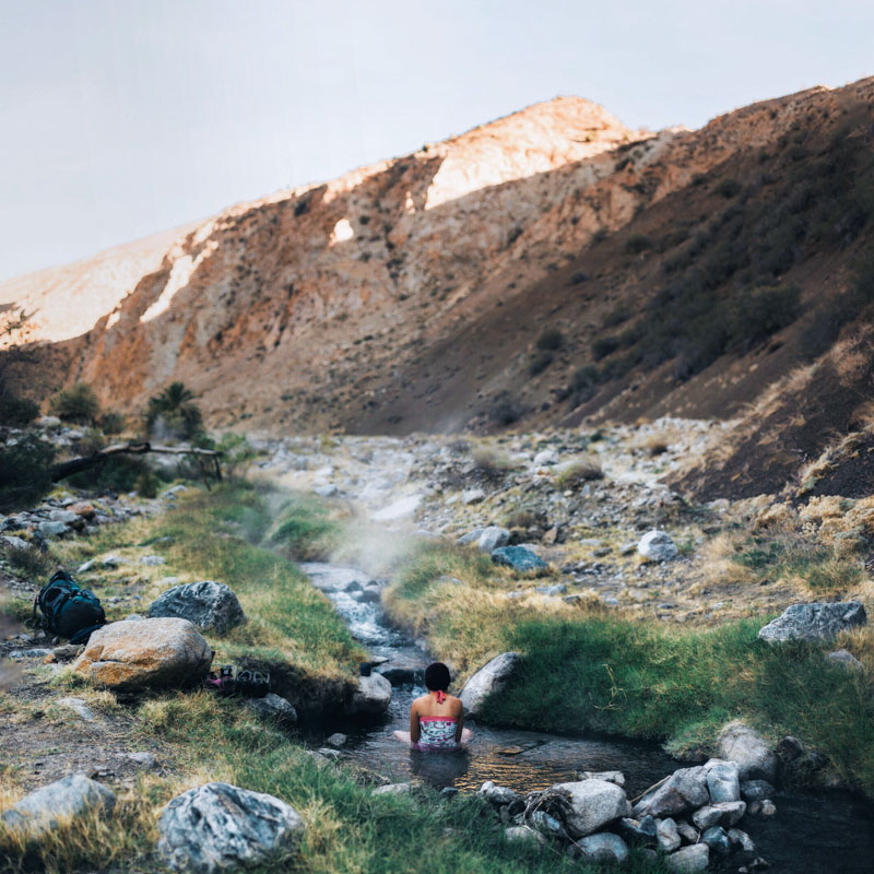 sespe hot springs in the sespe wilderness in california