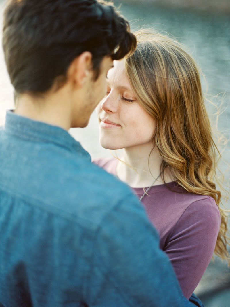 adventurous switzer lake engagement session in virginia - portra400