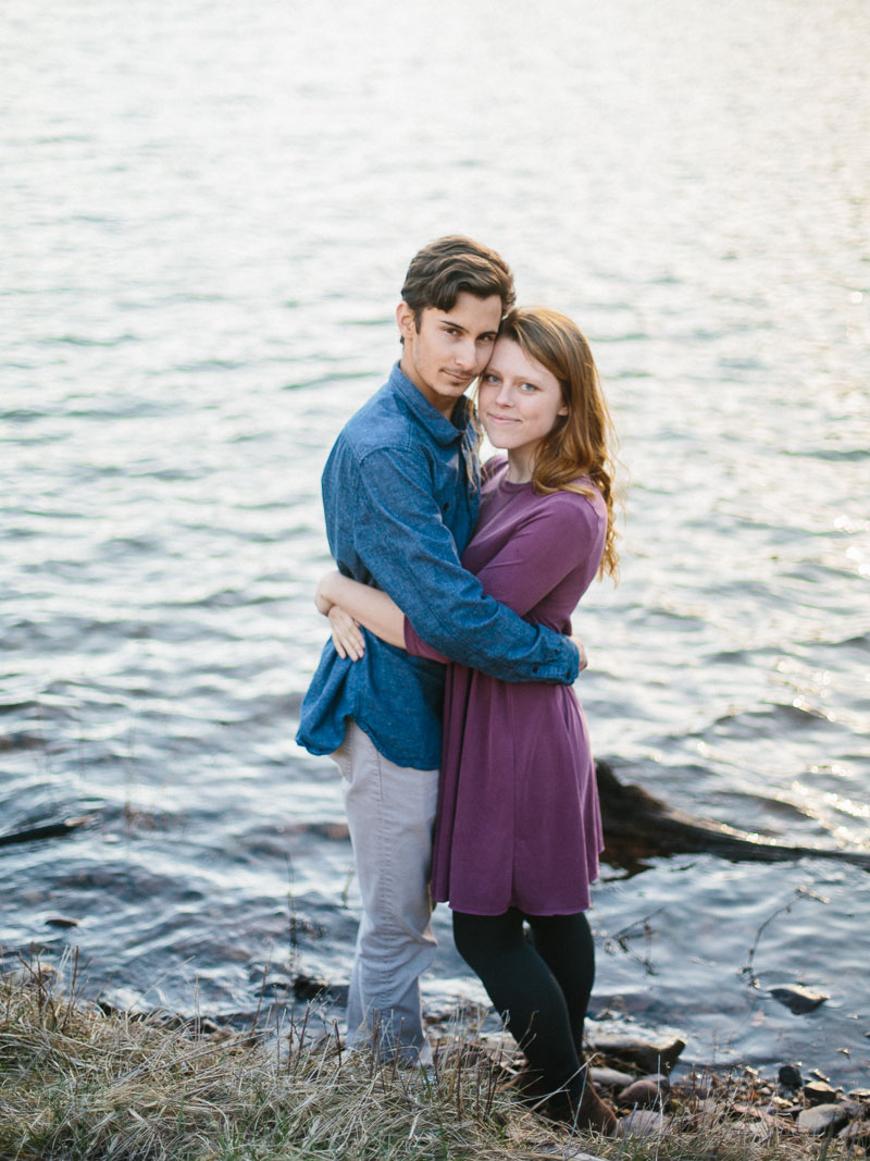 adventurous switzer lake engagement session in virginia - portra400