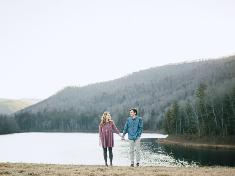 adventurous switzer lake engagement session in virginia - portra400