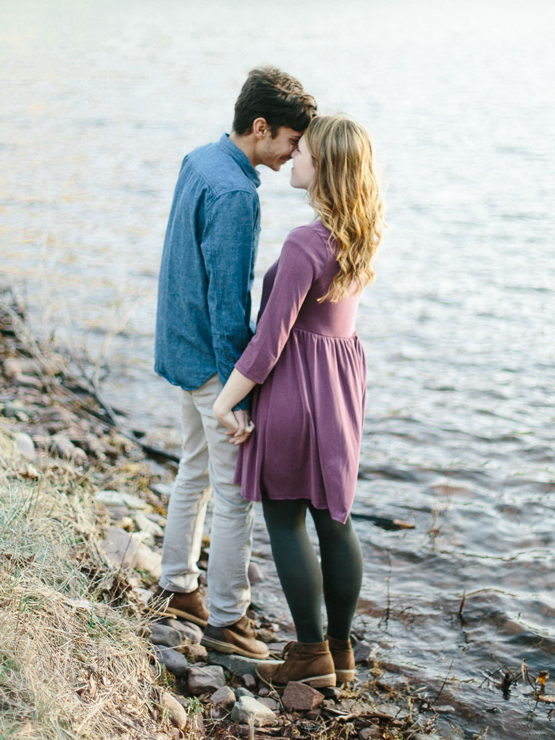 adventurous switzer lake engagement session in virginia - portra400