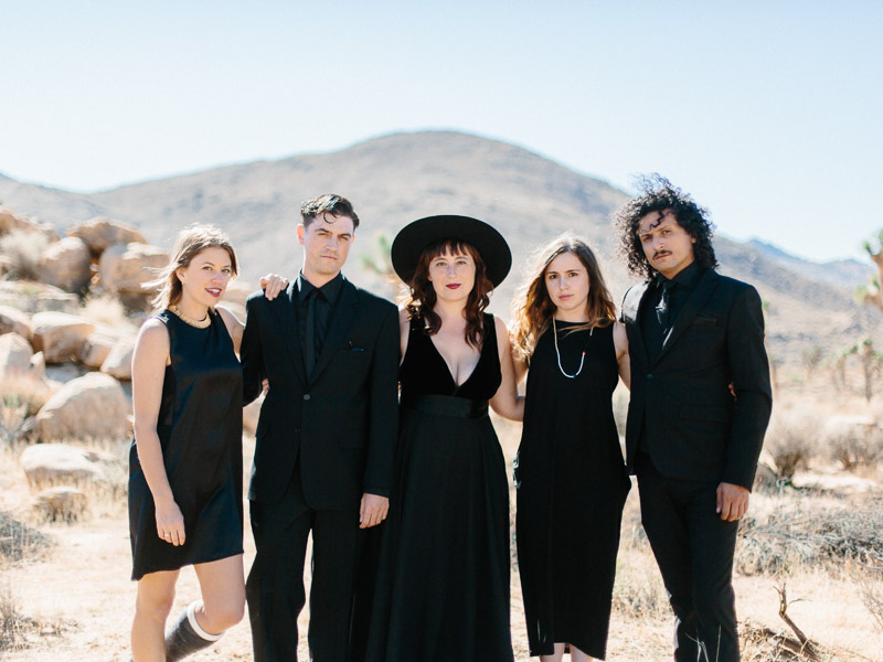 california desert wedding on halloween at the Joshua Tree Inn