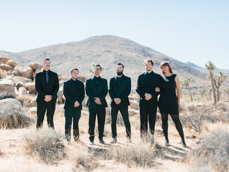 california desert wedding on halloween at the Joshua Tree Inn