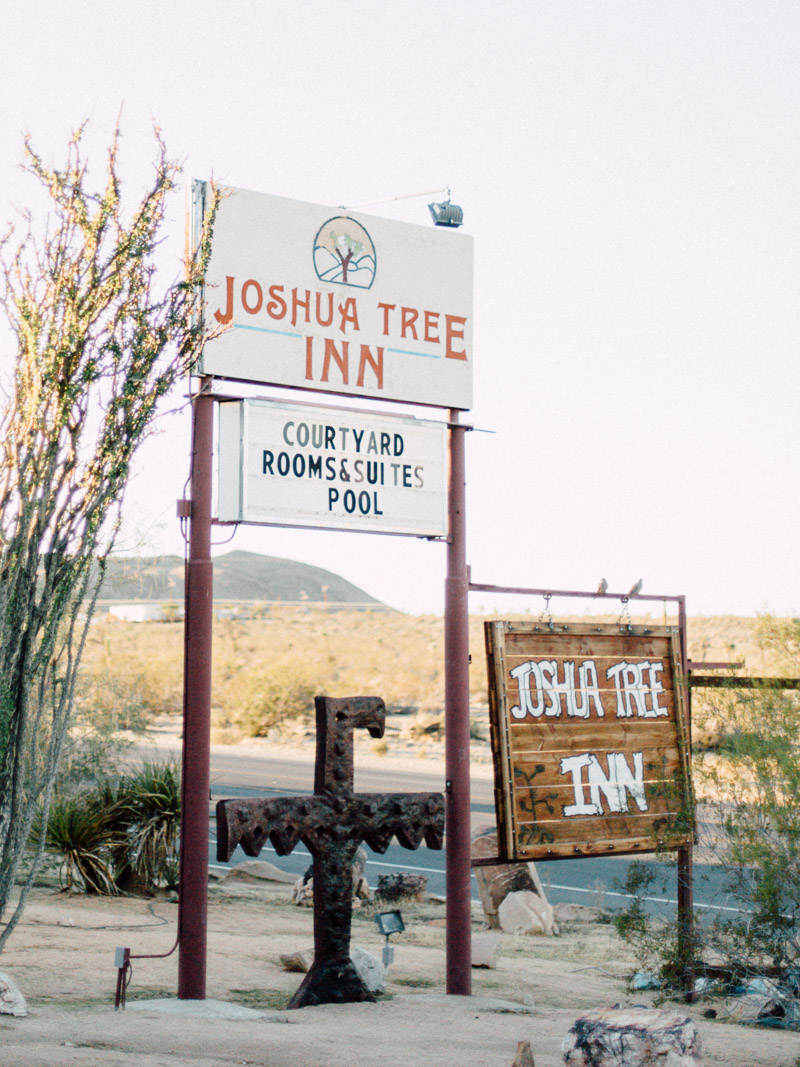 california desert wedding on halloween at the Joshua Tree Inn