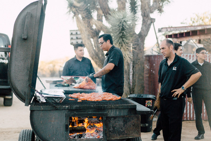 california desert wedding on halloween at the Joshua Tree Inn