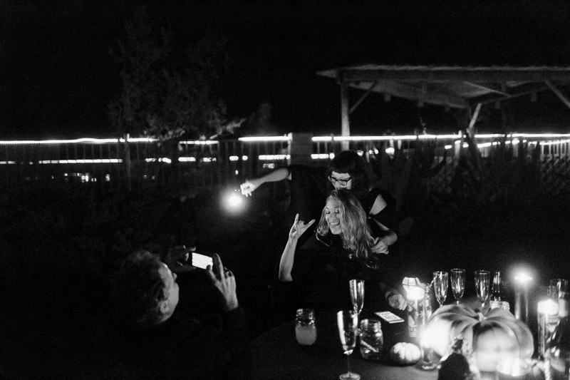 california desert wedding on halloween at the Joshua Tree Inn