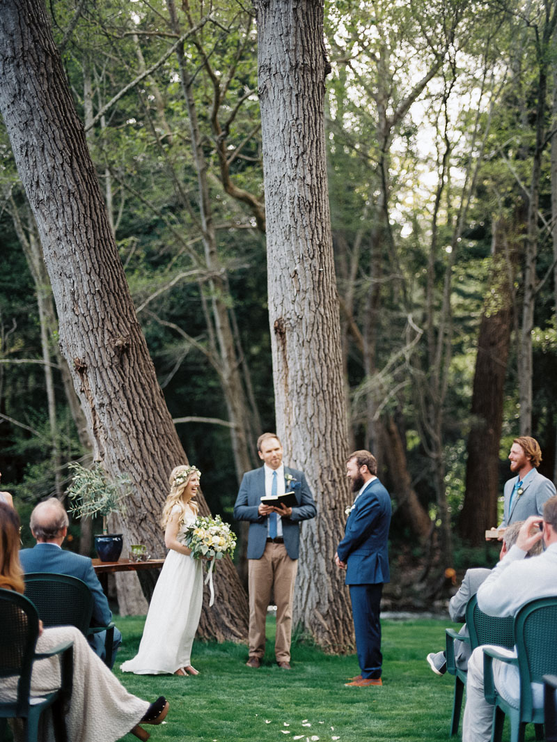 california wedding in Big Sur at the Big Sur River Inn