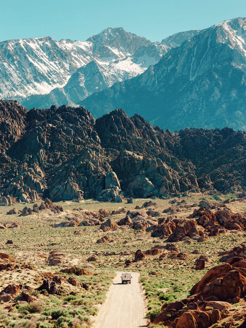 Jordan Baker Photography truck camper in alabama hills california