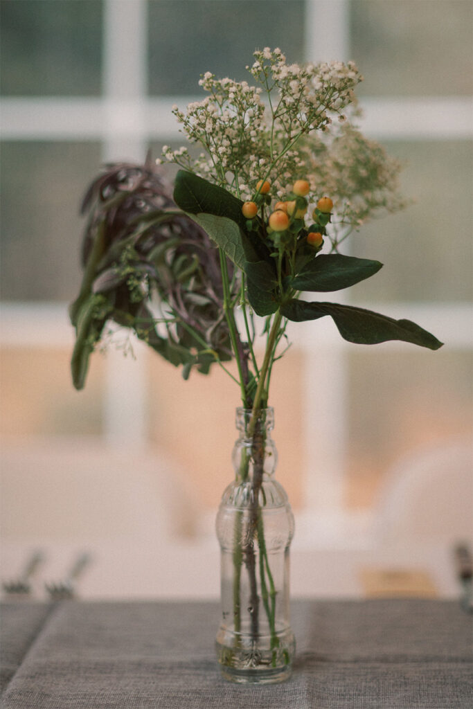 wedding decor at awbury arboretum